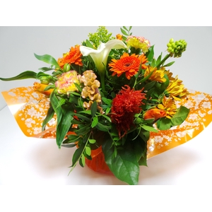 Bouquet Aqua Large Orange