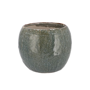 Iron Stone Blue Ball Pot 20x20x16cm