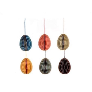 Egg Hanger Foldy Paper H10 6ass