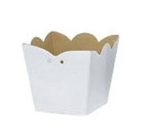 <h4>CACHEPOT VIOLETA 11,5 CM X 10,5 CM X 08 CM C/10 UN LISO BRANCO</h4>