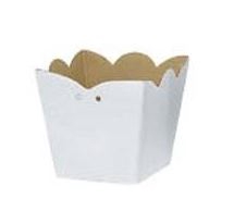 <h4>CACHEPOT VIOLETA 11,5 CM X 10,5 CM X 08 CM C/10 UN LISO BRANCO</h4>