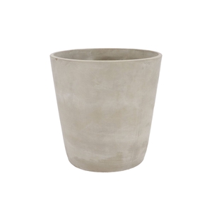 Concrete Pot Round Grey 24x24cm