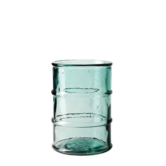 Glass Eco vase Barril d14*20cm