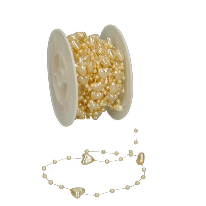 <h4>Wedding Pearlgarland heart 10mm 10m</h4>