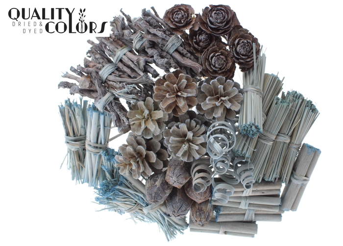 Bouquet Mix 40 stems Frosted Light Blue