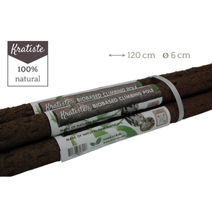 Kratiste Biodegradable climbing pole 120cm - Ø 6 cm - bundle of 5 pieces