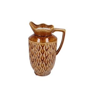 Inga Boa Brown Vase Active Glaze 23x20x38cm