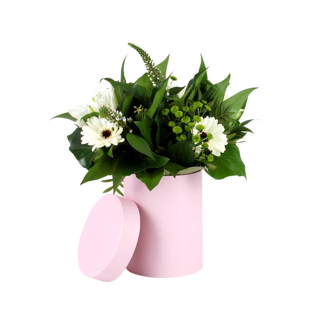 <h4>Hat box Pastel carton 13xH17cm pink</h4>