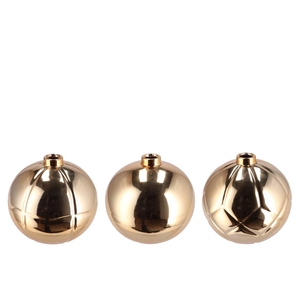 Christmasball Gold Single Vase Ass 11x11x10cm Nm