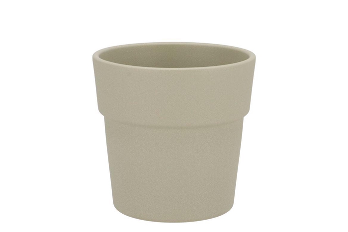 <h4>Ceramic Light Kaki Pot Orchid Edge Structure 13cm Nm</h4>