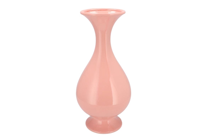 <h4>Mia Pink Vase Neck Trumpet 21x21x45cm</h4>