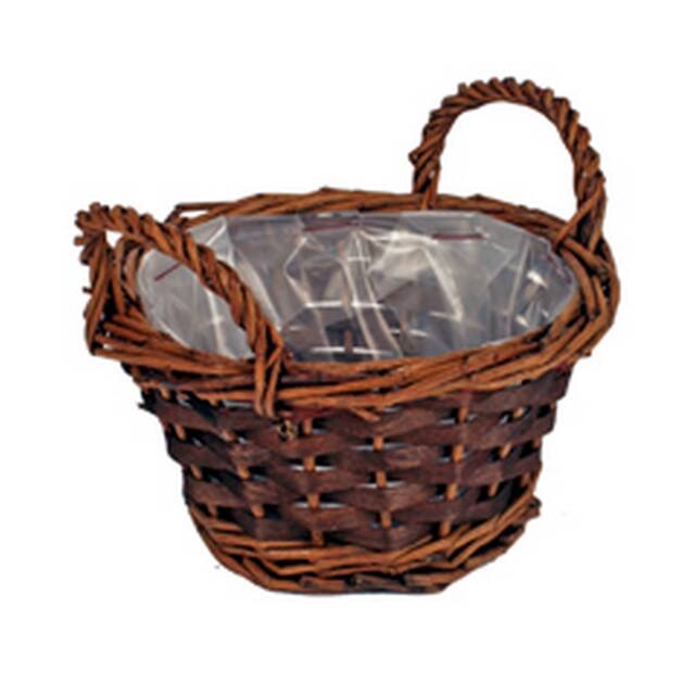 <h4>Basket Hanoi woodbar 15xH8cm brown</h4>