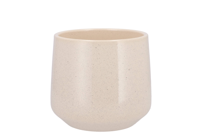 Ceramic Orchid Pot Berlin Beige Stone 14cm