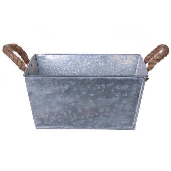 <h4>Planter Jari 23x23x11 zinc</h4>