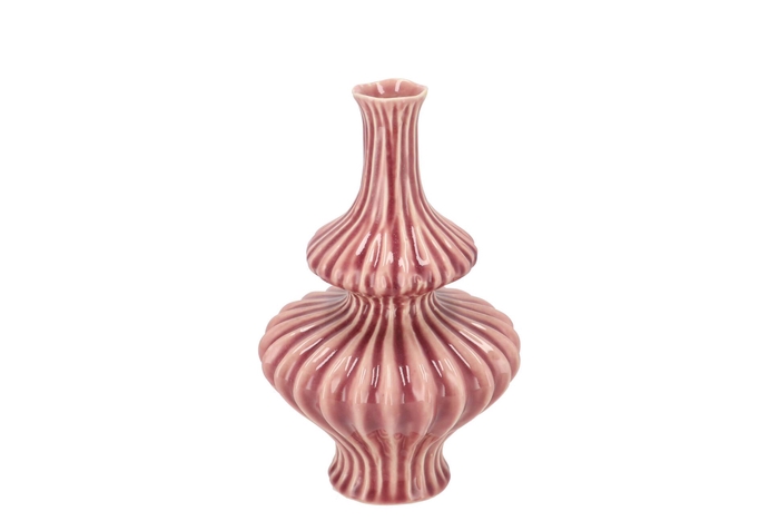 Mirre Old Pink Bubbles Vase 15x15x25cm