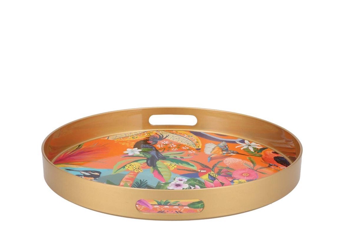 <h4>Melamine Full Color Plate Round 35x35x4cm</h4>