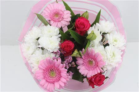 <h4>Boeket 3 Roos 3 Germini Roze</h4>