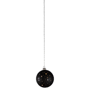 DF12-GF-17200 - Ball stars 12cm led black b/o timer