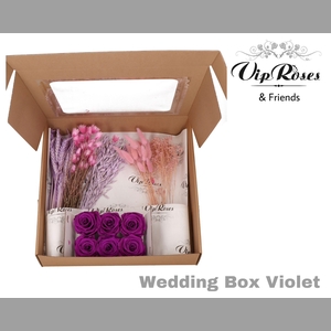 DRIED WEDDINGBOX VIOLET