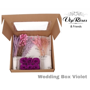 DRIED WEDDINGBOX VIOLET