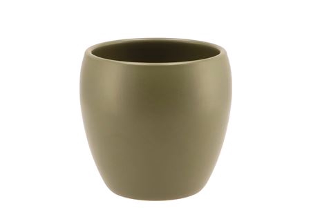 <h4>Vinci Army Green Flower Pot 14x13cm</h4>