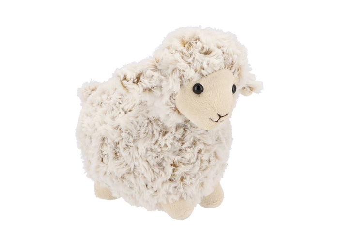 Mouton Pluche 21cm Blanc Par Pièce