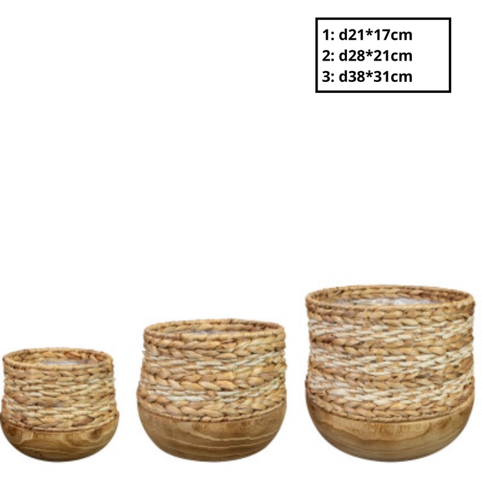 <h4>Basket sets Diede pot S/3 d38*31cm</h4>