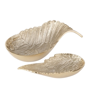 Schale Wings, Deko, Champagner, H 5,5-10 cm, 4020607782662, 2004252