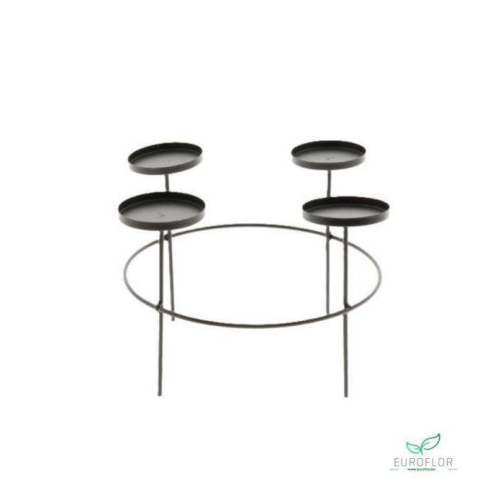 <h4>CANDLEHOLDER H20 D27 BLACK</h4>