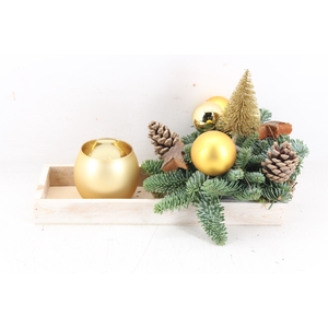 arr5 Kerst MB - Hout rechth. wax gold