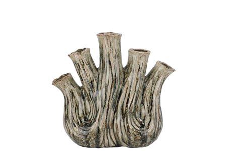 <h4>Aglio Green Active Glaze Vase Oval 20x9x19cm</h4>