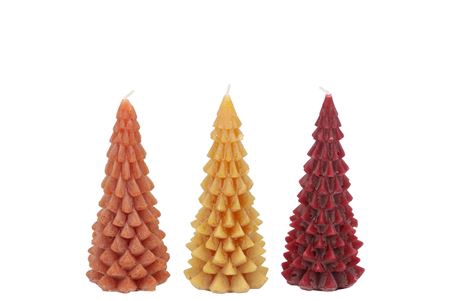 <h4>Frosty Autumn Spices Mix X-mas Tree Candle 6x12cm</h4>