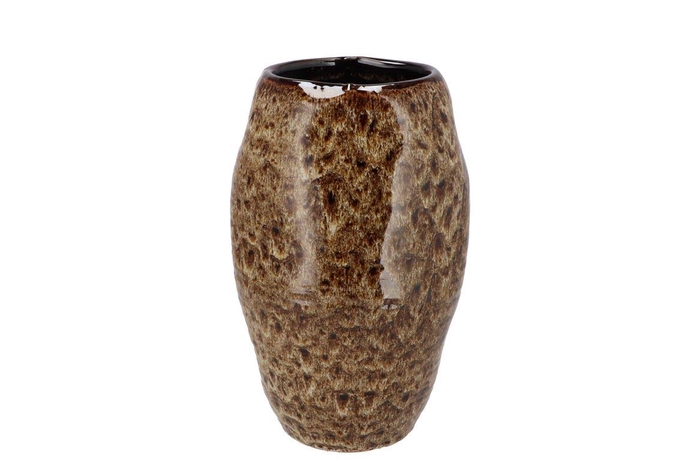 <h4>Dana Brown Cat Eye Vase 19x19x30cm</h4>
