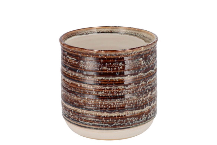 Bella Brown Pot 14x14x13cm