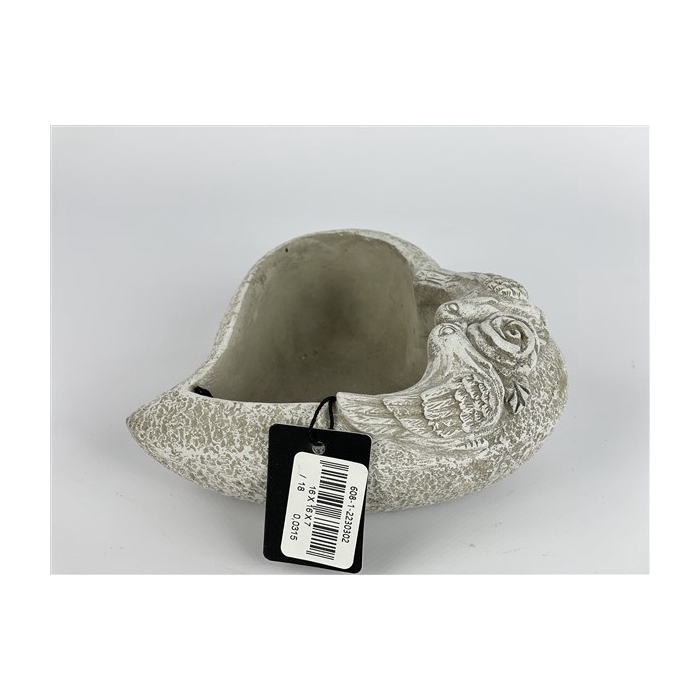 <h4>CEMENT HEART WITH BIRDS 16*16*H7</h4>