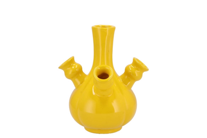 <h4>Rotterdam Yellow Vase Tulip 17x17x17cm</h4>