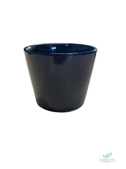 POT BLACK KONISCH 12CM