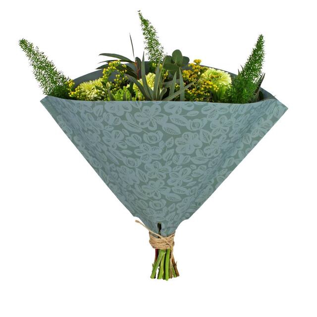 <h4>Hoes 35x35cm Angelo 80gr kraft Flower Field groen 500/doos</h4>
