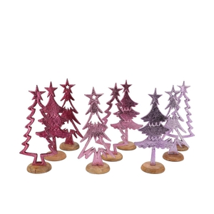 Cosmo Sweets Lila Mix Xmas Trees On Foot Ass 10x7x24cm Nm