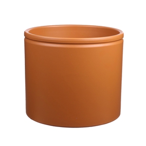 DF03-883674447 - Pot Lucca d14xh12.5 caramel matt