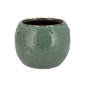 Iron Stone Green Ball Pot 24x24x16cm Nm