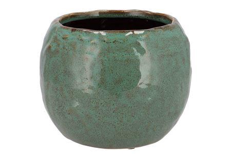 <h4>Iron Stone Green Ball Pot 24x24x16cm Nm</h4>