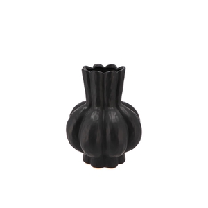 Garlic Black Low Vase 16x19cm Nm