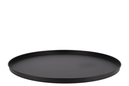 <h4>Coaster Black Tray Metal 46x46x2cm Nm</h4>