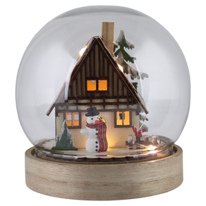 DF12-PT-78445 - Wooden house led 14,5cm b/o