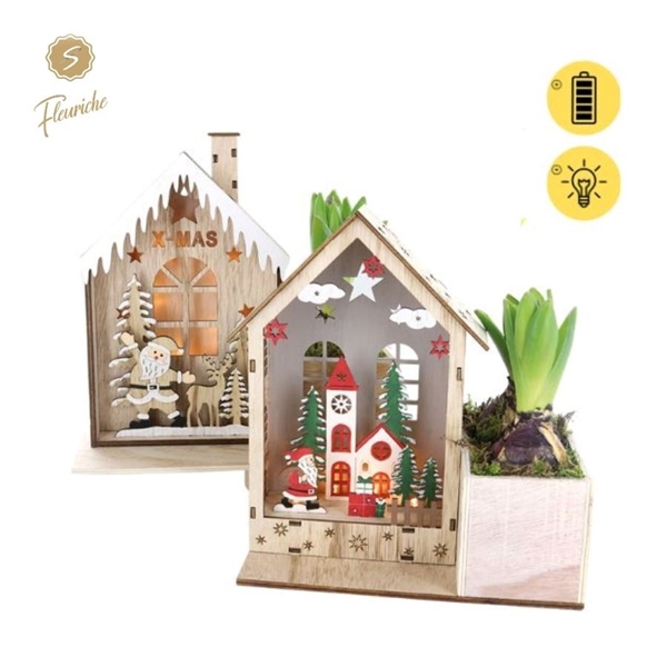 <h4>(2907) Hyacint Cozy Christmas House 2PP Mos</h4>