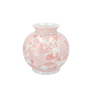 Hailey Pink Porcelain Vase Rose 20x20cm