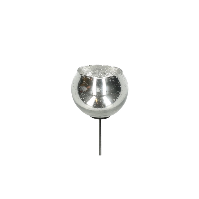 Candlelight glass ball/pin d05/7 12cm