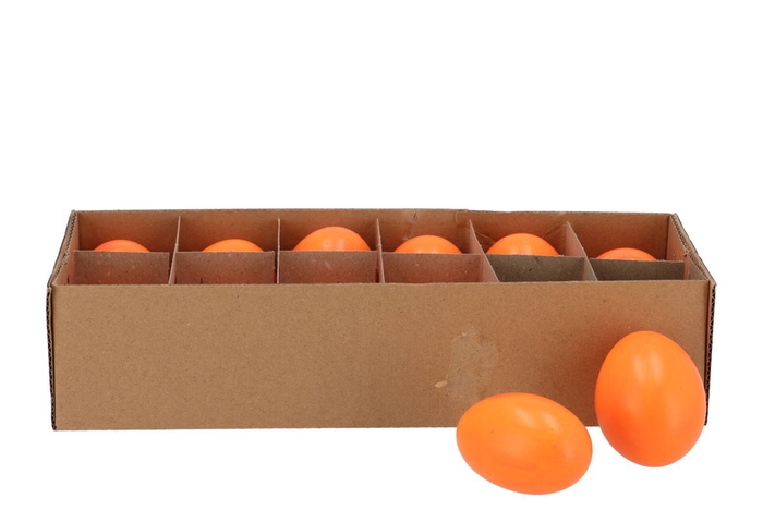 <h4>Eggs Kippen Oranje Per 12 5x6cm</h4>