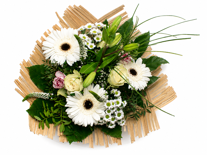<h4>Boeket bamboo wit</h4>